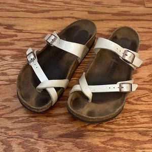 Mayari Graceful Pearl White, size:8 Birkenstocks